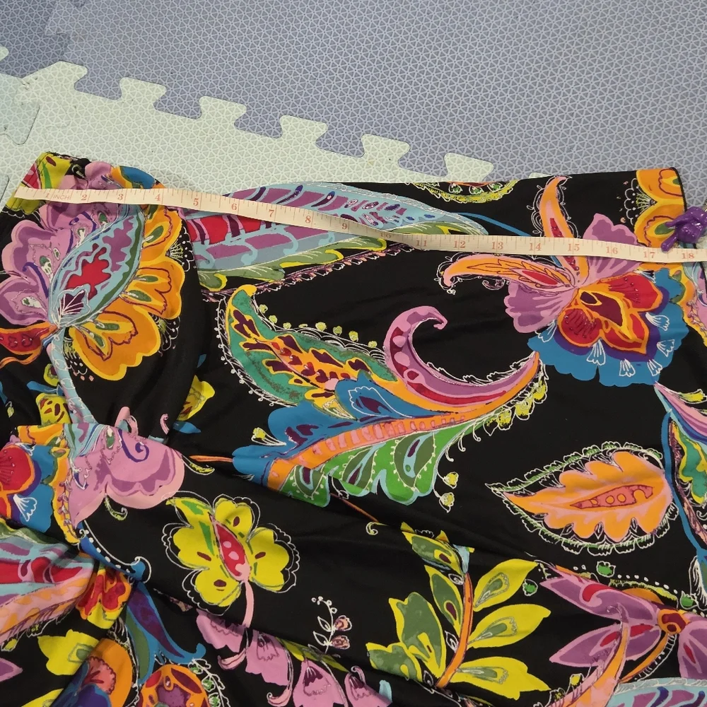 Mazu Swim Womens Floral Plus Size Flared Tankini Swim Top Size 16 - Picture 6 of 9